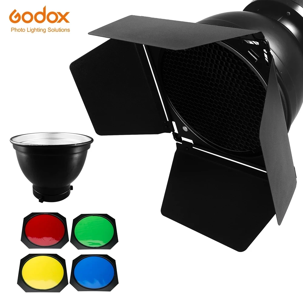 Godox BD-04 Barn Door Standard - Honeycomb Grid Filter review and price