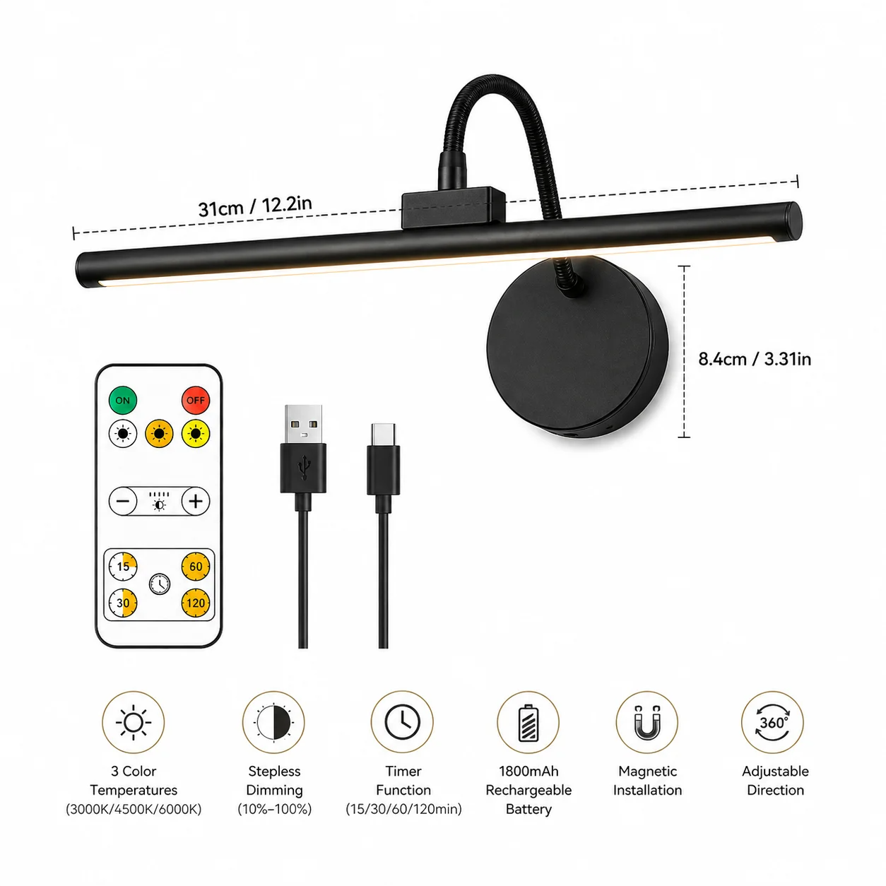 LED Wireless Picture Light wit - Photography Lighting Wireless review and price