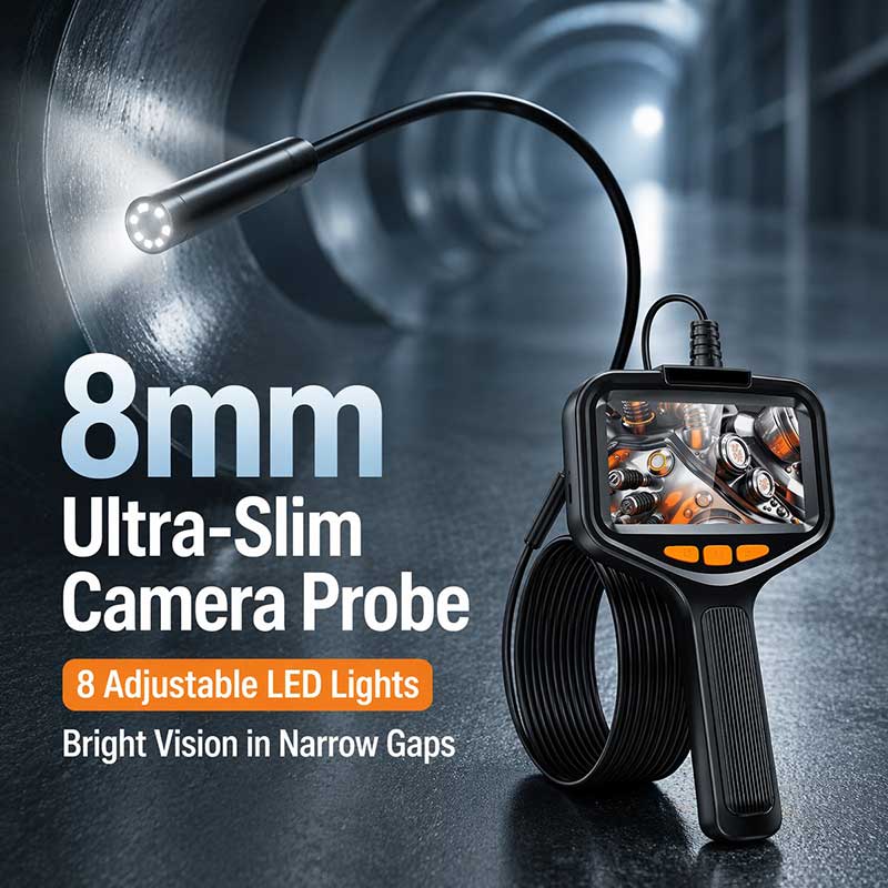 1080P HD Industrial Borescope  - Macro Photography Led Lighting review and price