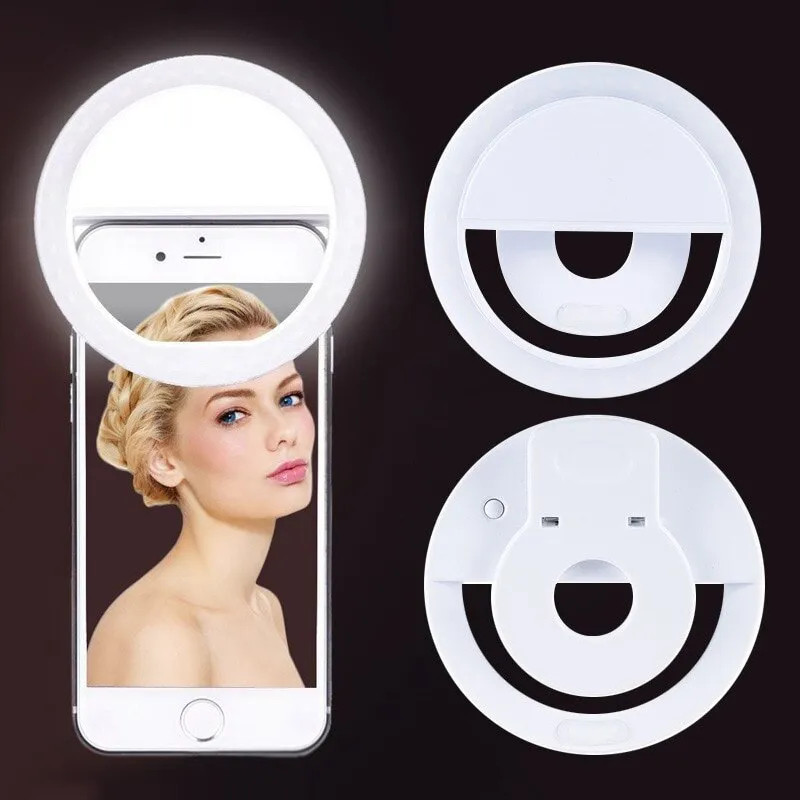 USB Rechargeable LED Selfie Ri - Photography Lighting Continuous review and price
