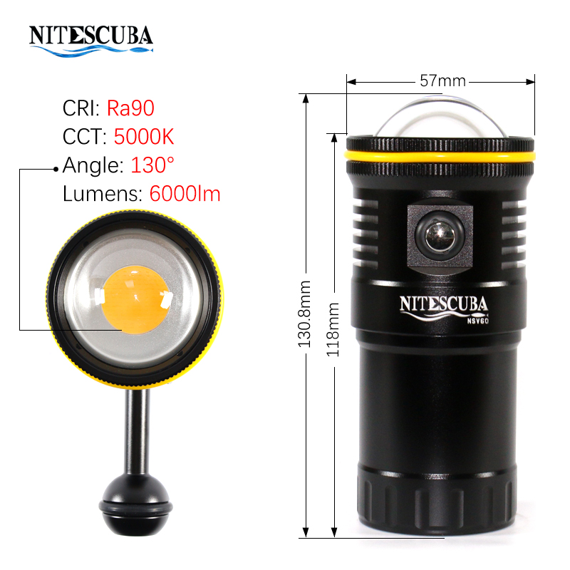 Nitescuba NSV60 LED Diving Vid - Photography Lighting Wireless review and price