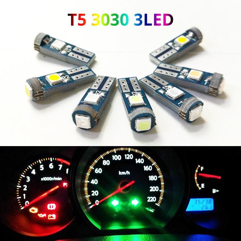 10Pcs T5 Led Bulb Canbus W3W 7 - Interior Photography Lighting review and price