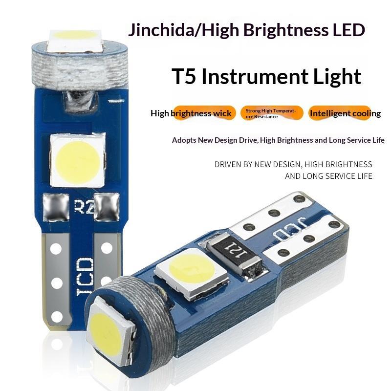 10Pcs T5 Led Bulb Canbus W3W 7 - Interior Photography Lighting review and price