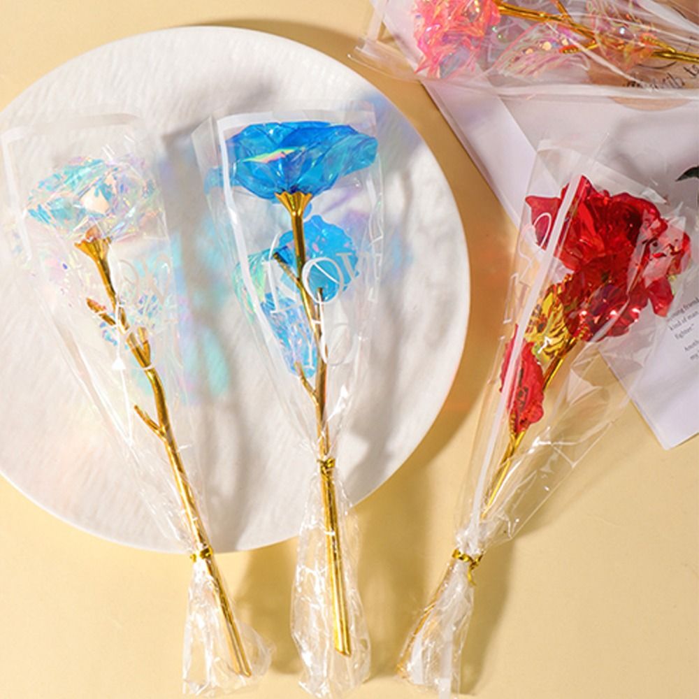 Glowing Gold Foil Rose Flower  - Photography Lighting Simulation review and price