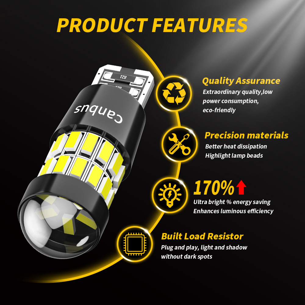 DXZ 2PCS W5W T10 LED Bulbs Len - Interior Photography Lighting review and price