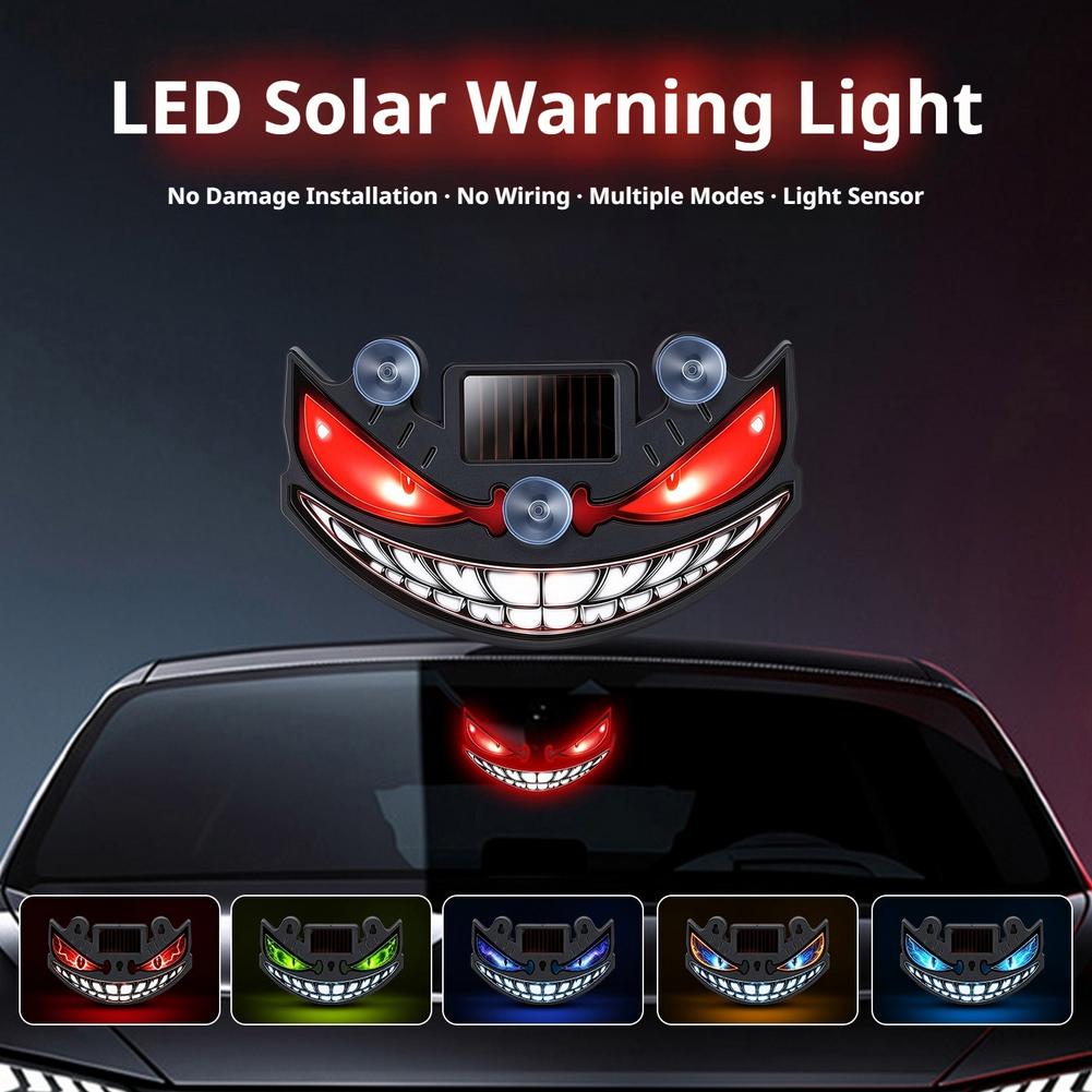 Solar Devil Eye Car LED Decor  - Interior Photography Lighting review and price