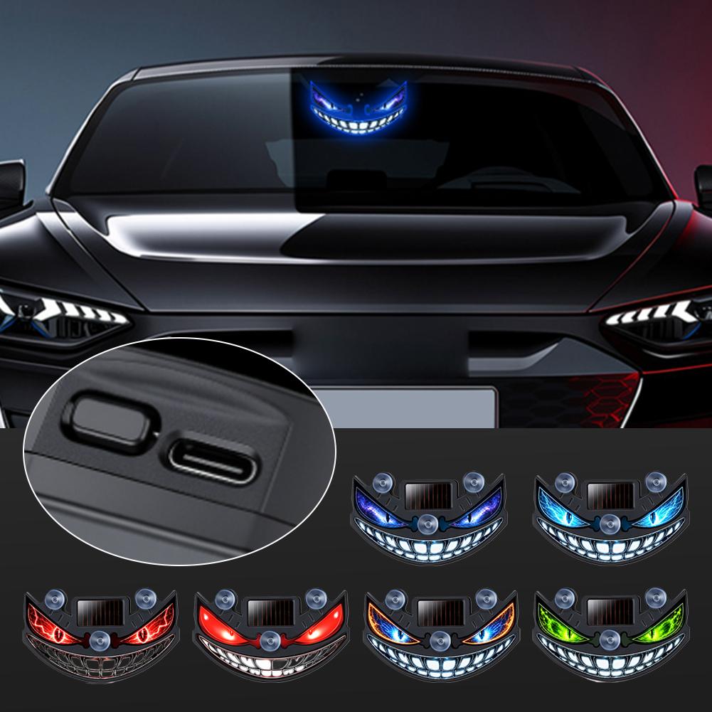 Solar Devil Eye Car LED Decor  - Interior Photography Lighting review and price