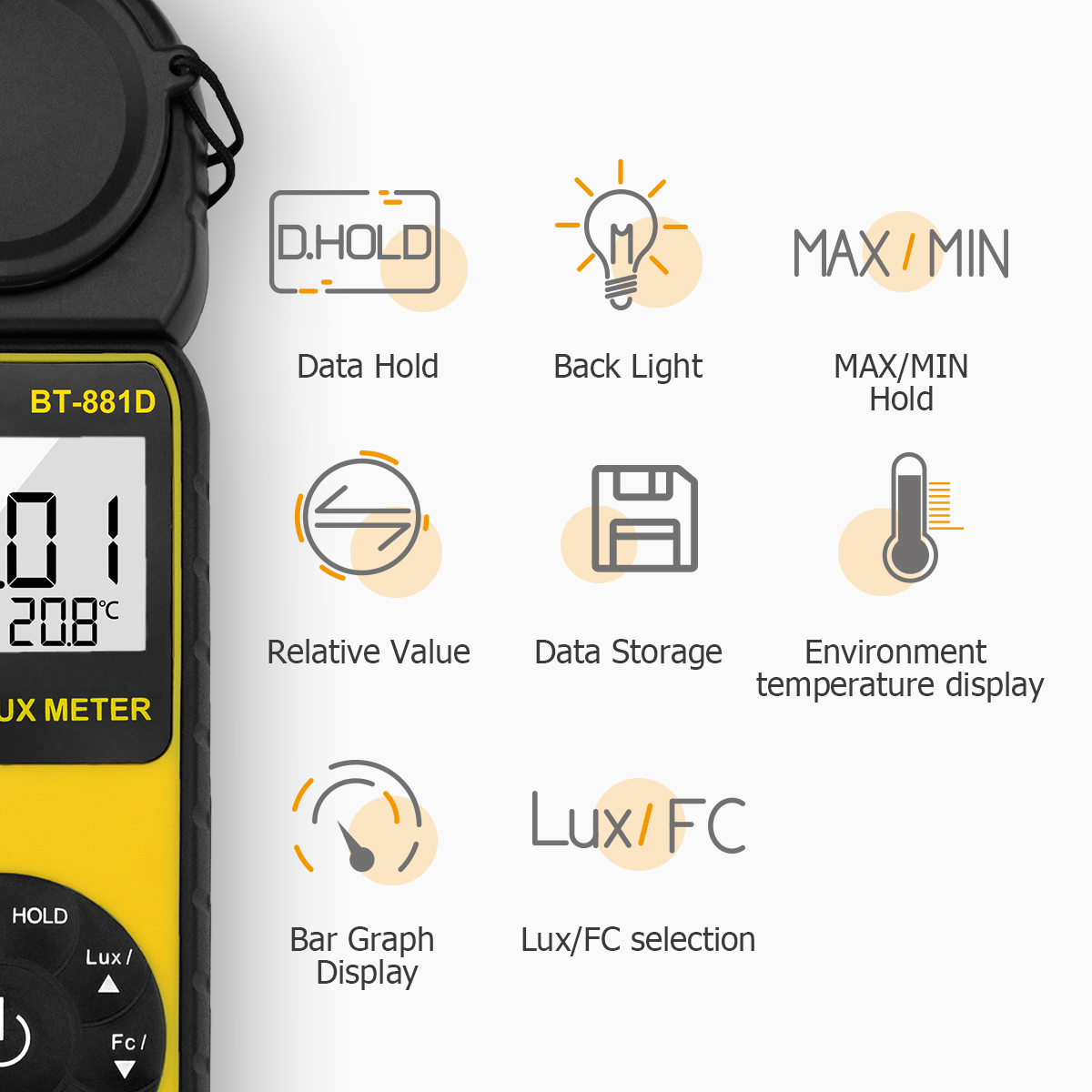 Digital Lux Meter 400,000 Lux  - Photography Lighting Meter review and price