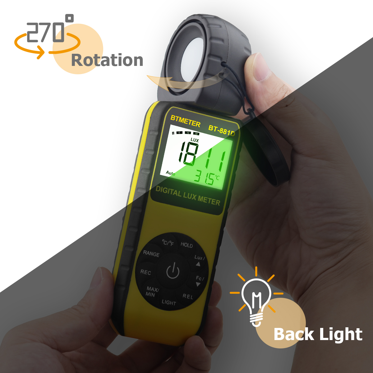 Digital Lux Meter 400,000 Lux  - Photography Lighting Meter review and price