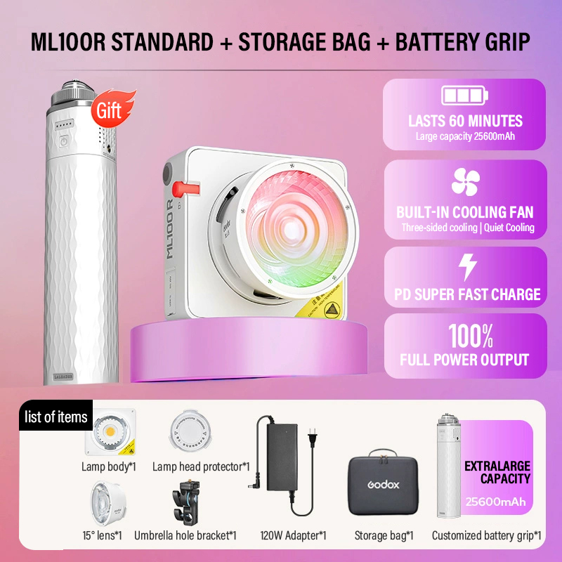 Godox ML100Bi/ML100R Bi-Color  - Photography Lighting App review and price