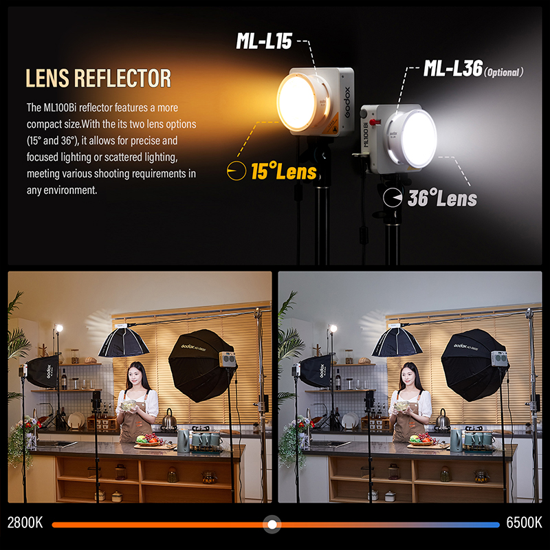Godox ML100Bi/ML100R Bi-Color  - Photography Lighting App review and price