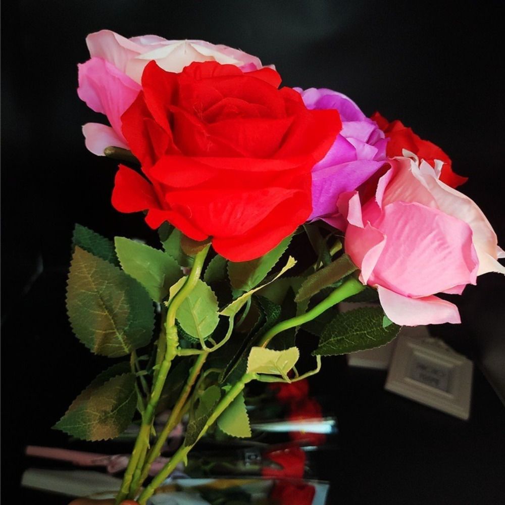 Glowing Artificial Rose Flower - Photography Lighting Simulation review and price