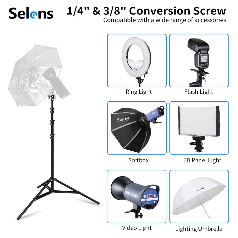 Selens 2.2~3.95m Air-Cushion L - Photography Lighting Mount review and price
