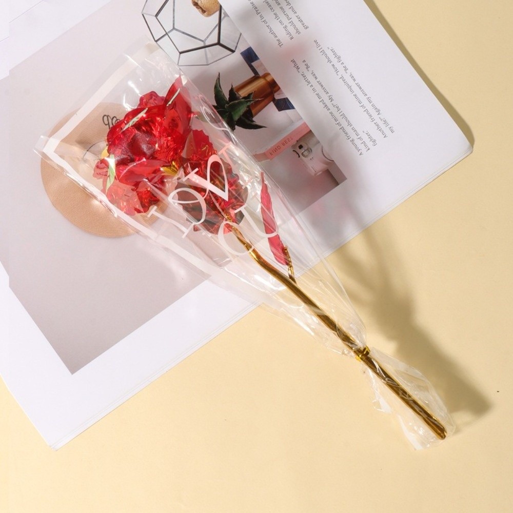 Glowing Gold Foil Rose Flower  - Photography Lighting Simulation review and price
