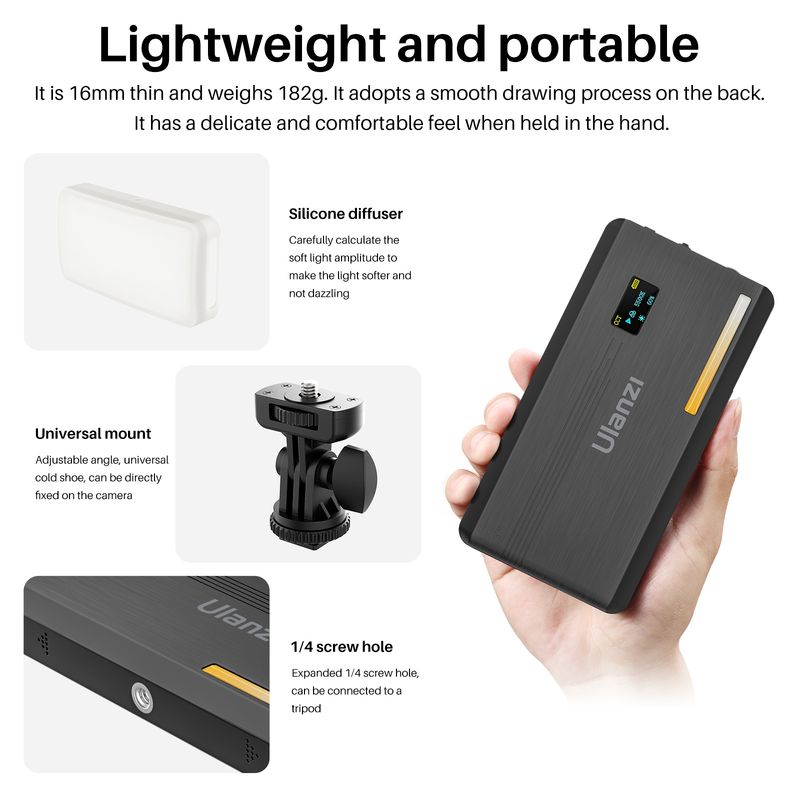 Ulanzi VL200 Soft Bi-Color LED - Photography Lighting Wireless review and price