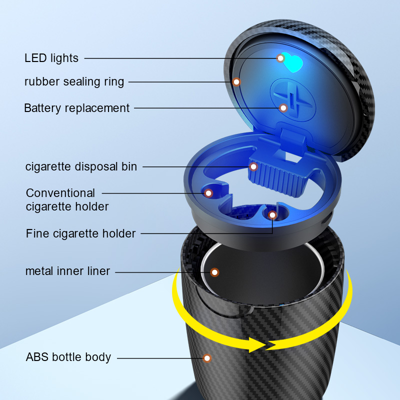 One-Click Open Car Ashtray Wit - Interior Photography Lighting review and price