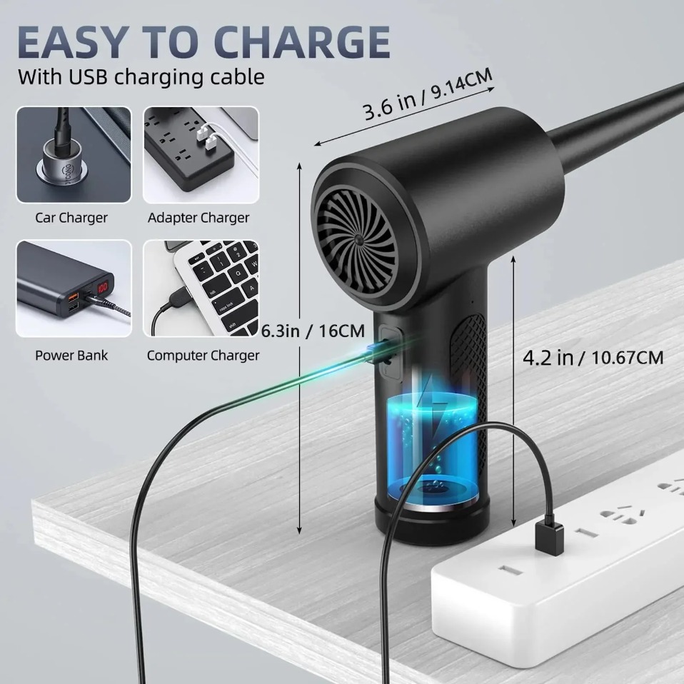 Electric Wireless Air Duster C - Macro Photography Led Lighting review and price