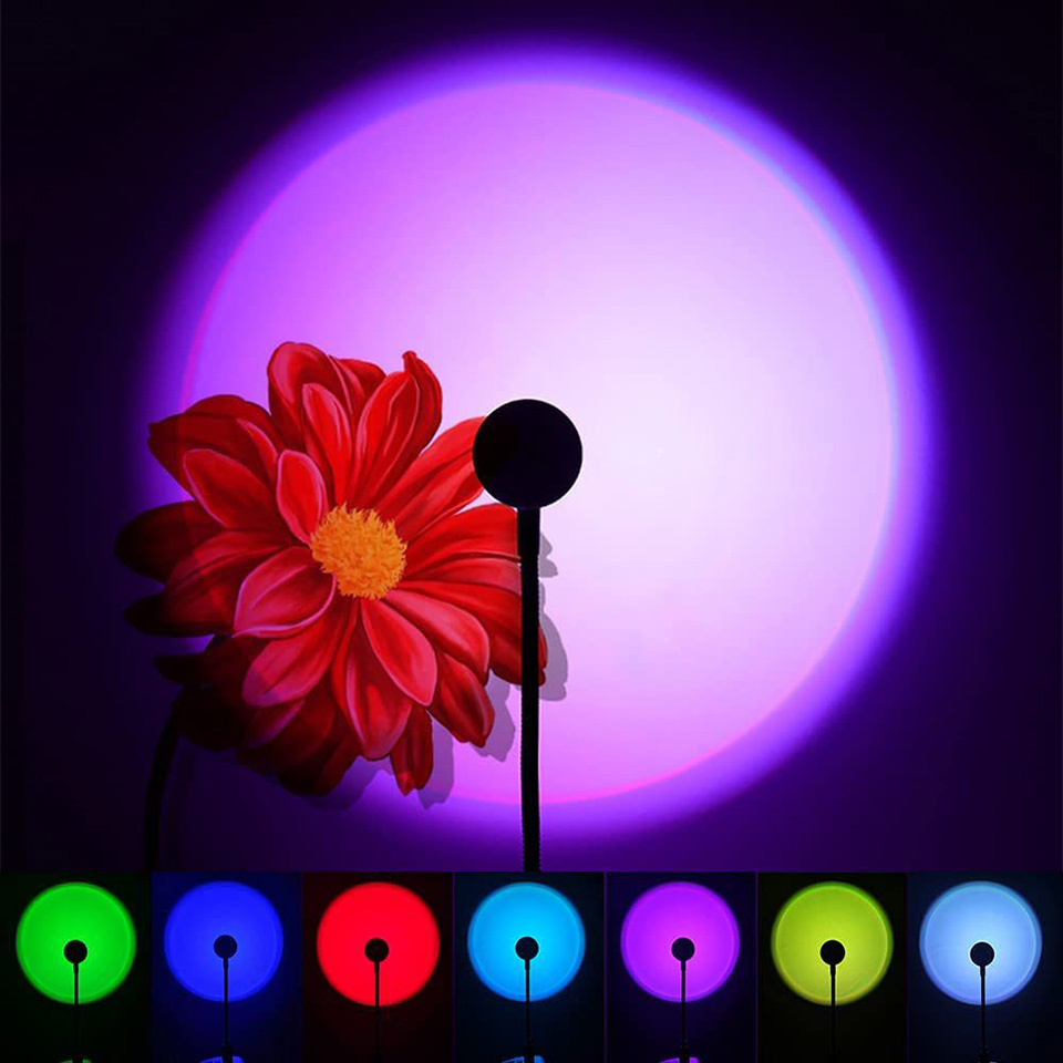 1x USB Sunset Lamp LED Rainbow - Photography Lighting Home review and price