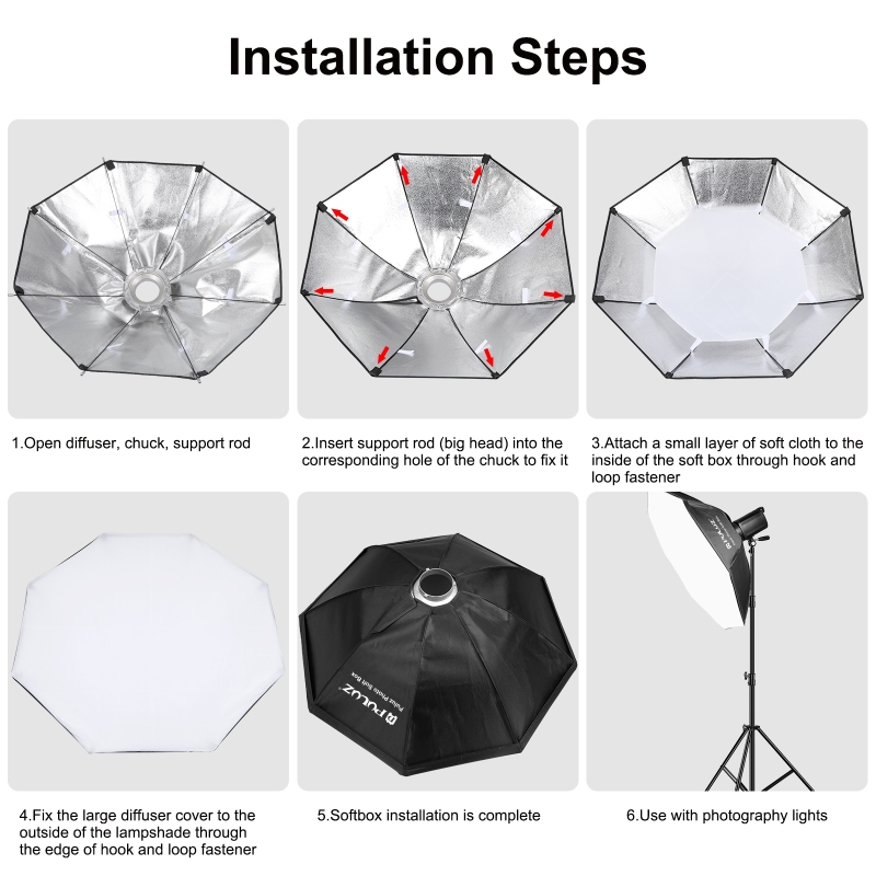 PULUZ 95cm Octagon Photography - Photography Lighting Mount review and price