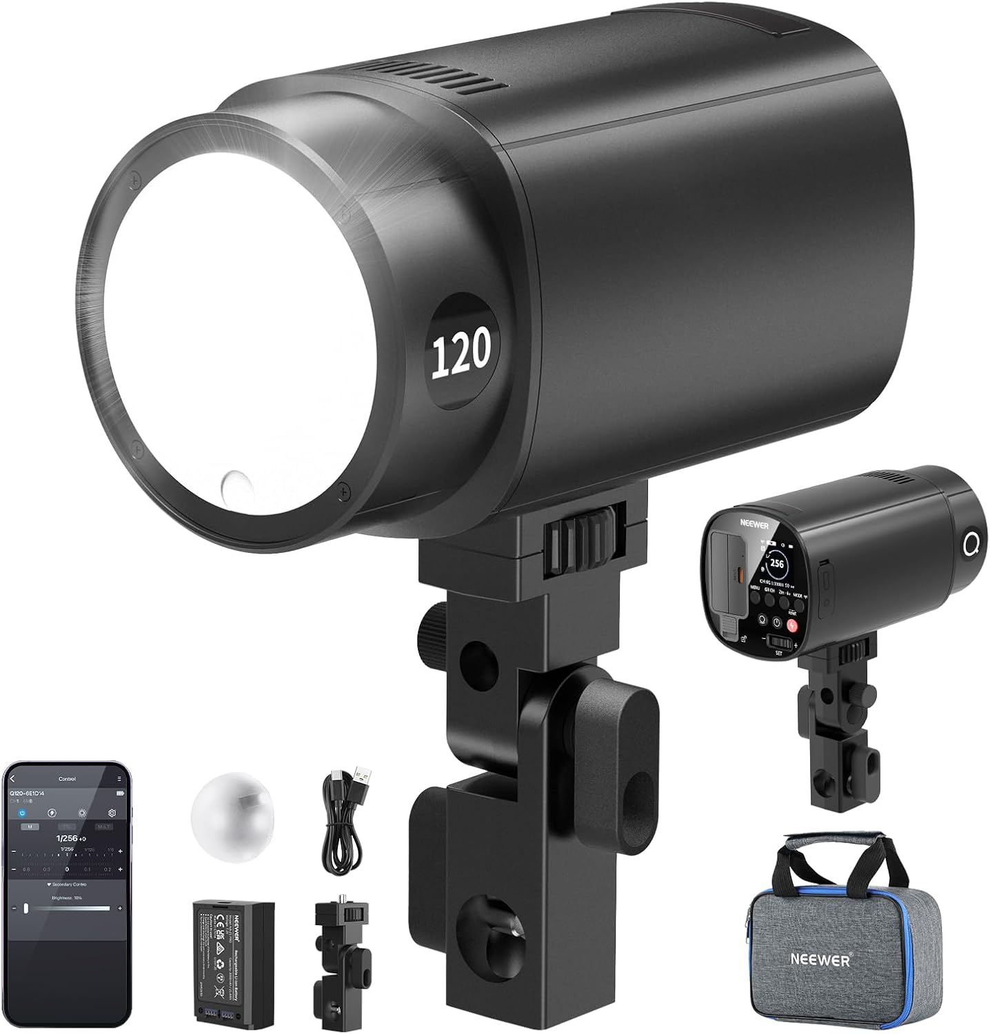 NEEWER Q120 120Ws 2.4G TTL Out - Portable Strobe Monolight review and price