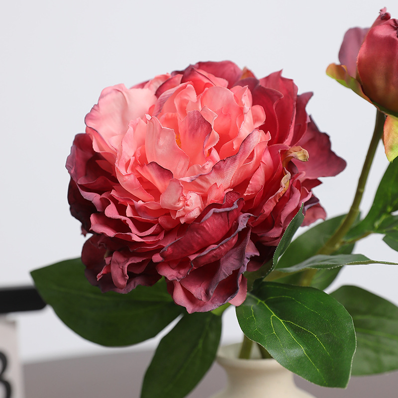 1PC Retro 2 Head Peony Simulat - Photography Lighting Simulation review and price