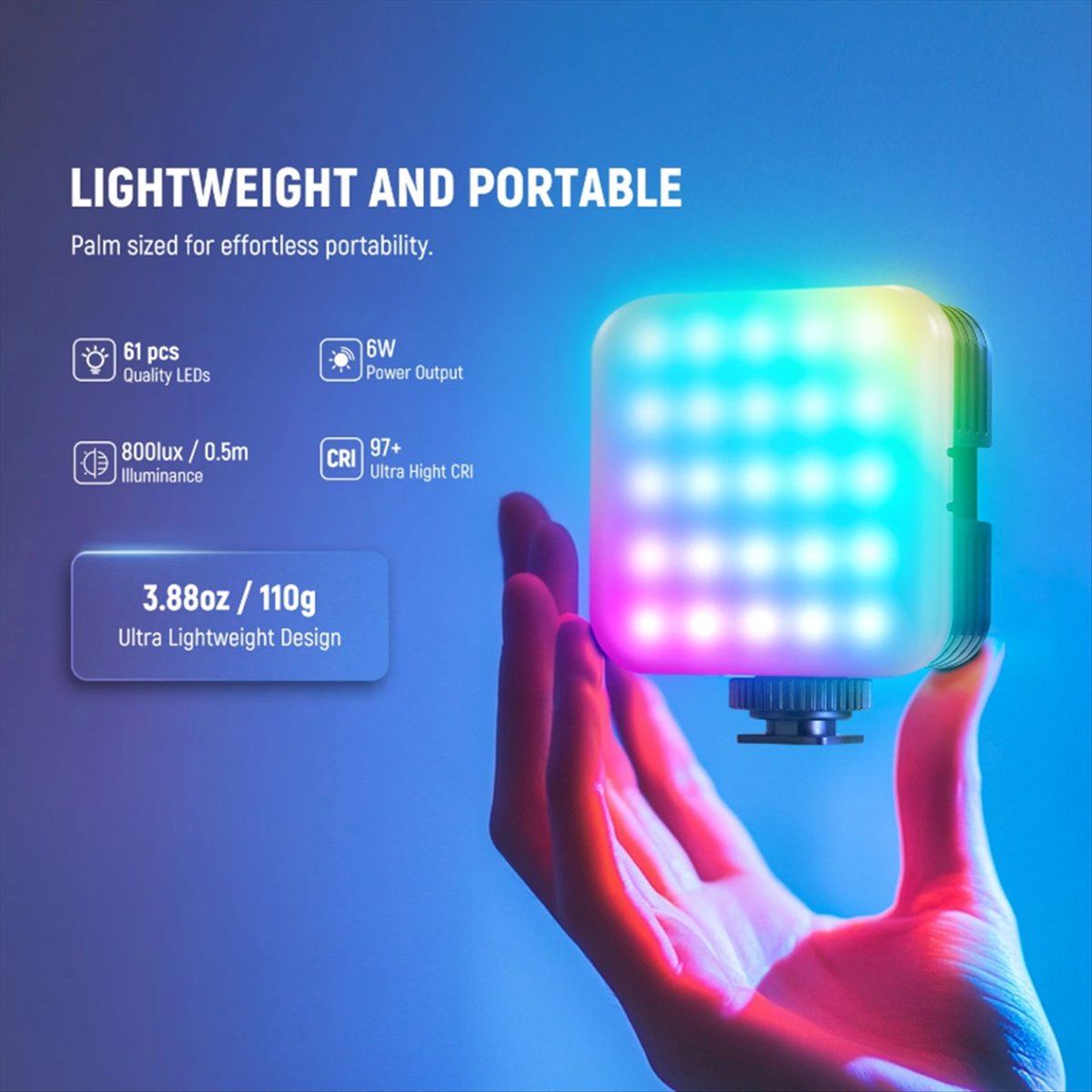 Top Magnetic RGB Video Light w - Photography Lighting App review and price