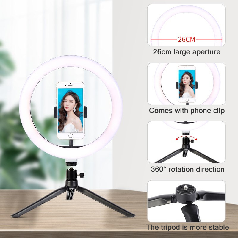 26cm 10 inch Led Ring Selfie L - Photography Lighting Continuous review and price