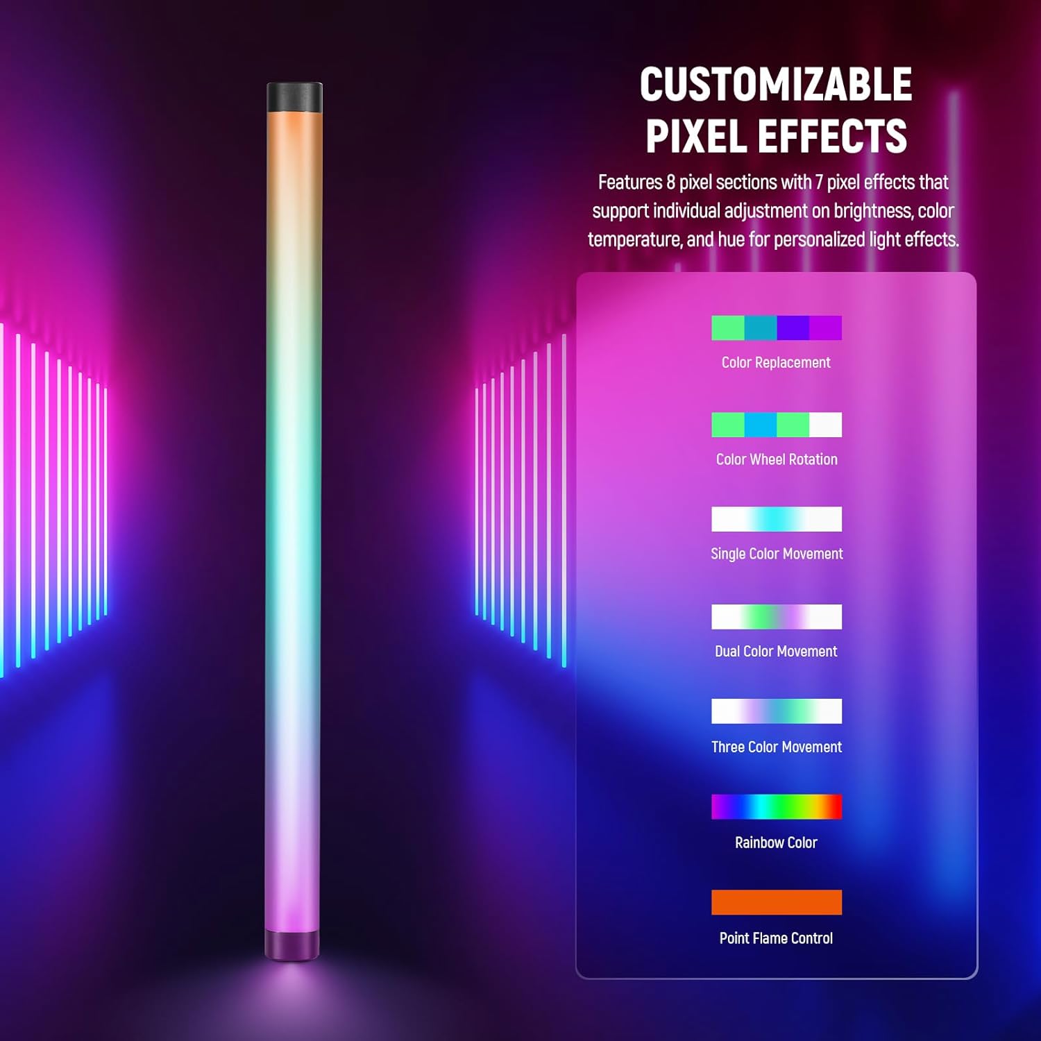 NEEWER TL60 RGB Tube Light, Fu - Photography Lighting App review and price