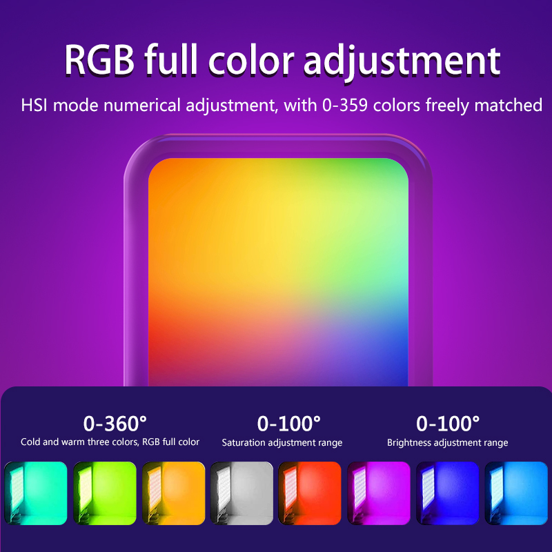 RGB Fill Light Portable LED Ph - Photography Lighting Rgb review and price