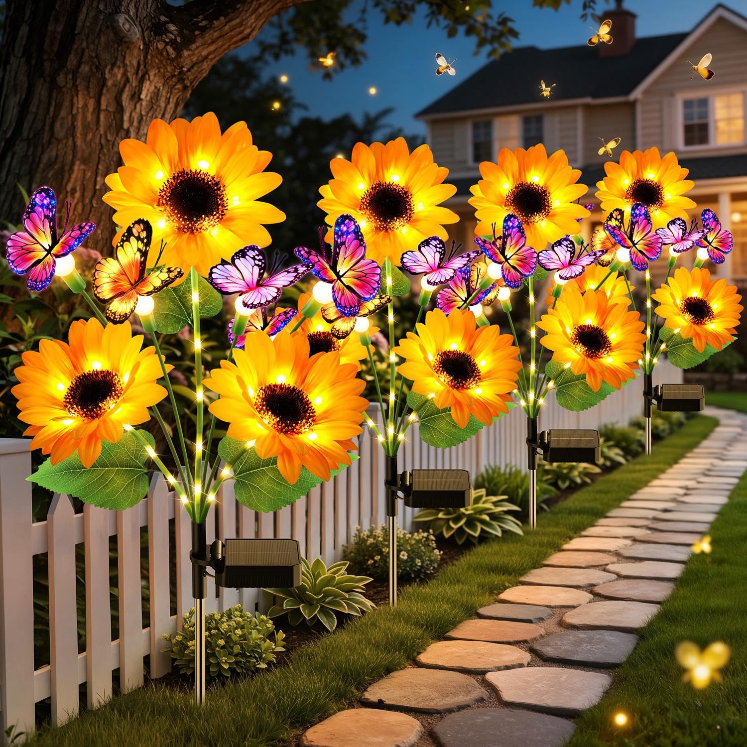 Solar Garden Lights Outdoor De - Flower Photography Led Lighting Pack review and price