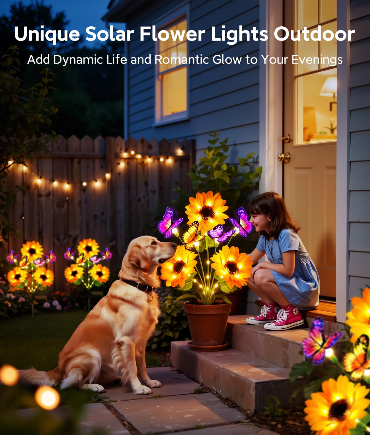 Solar Garden Lights Outdoor De - Flower Photography Led Lighting Pack review and price