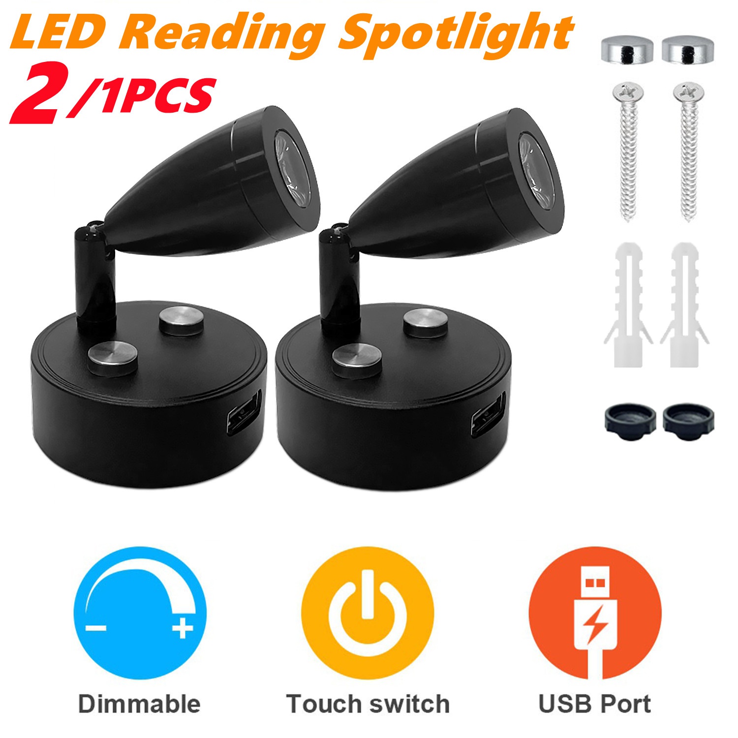 2/1PCS Silver/Black DC 12-24V  - Interior Photography Lighting review and price