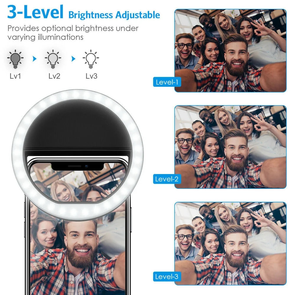 USB Charge Led Selfie Ring Lig - Photography Lighting Continuous review and price