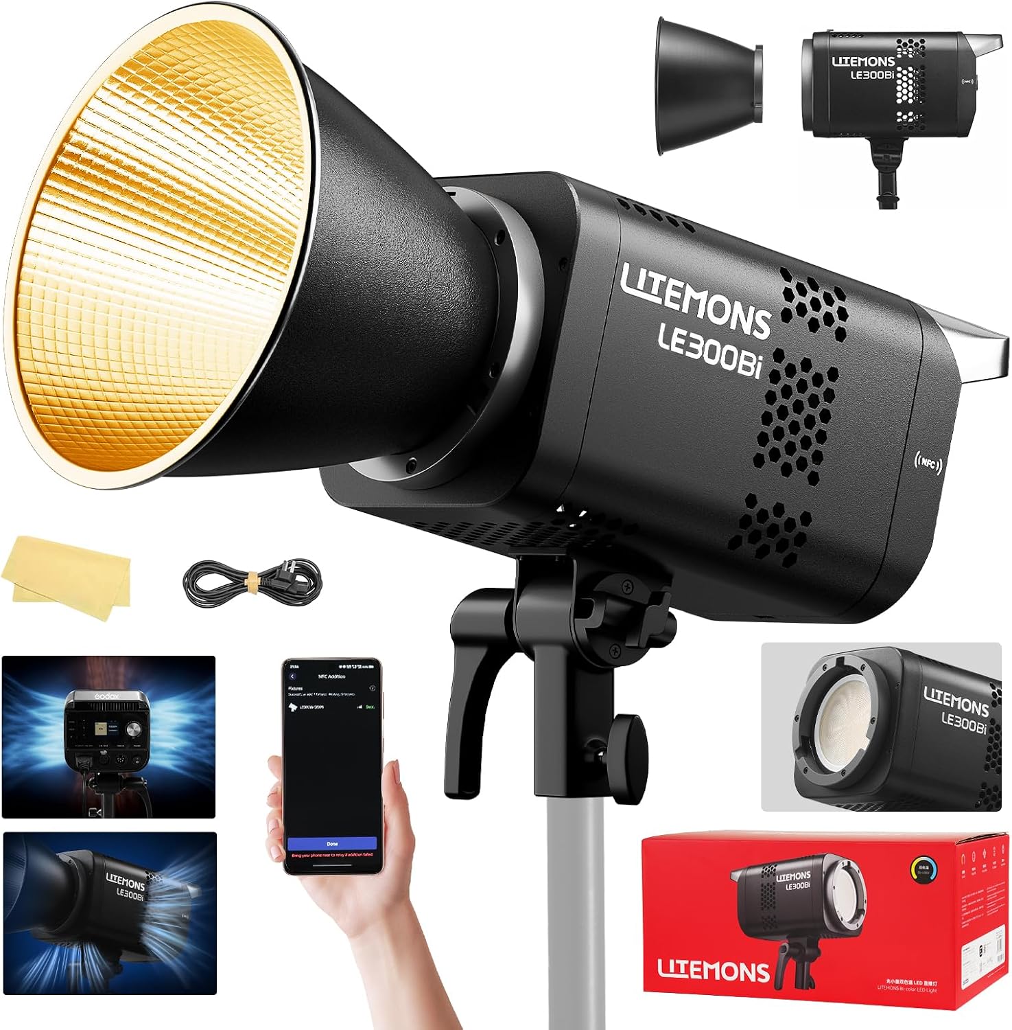 RGB LED Video Lighting Kit, 3- - Photography Lighting App review and price