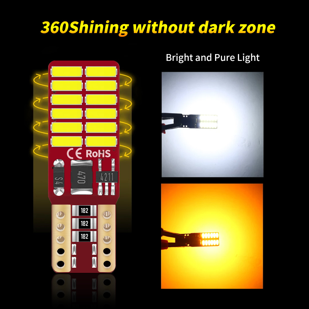 2-10Pcs W5W LED T10 Led Canbus - Interior Photography Lighting review and price