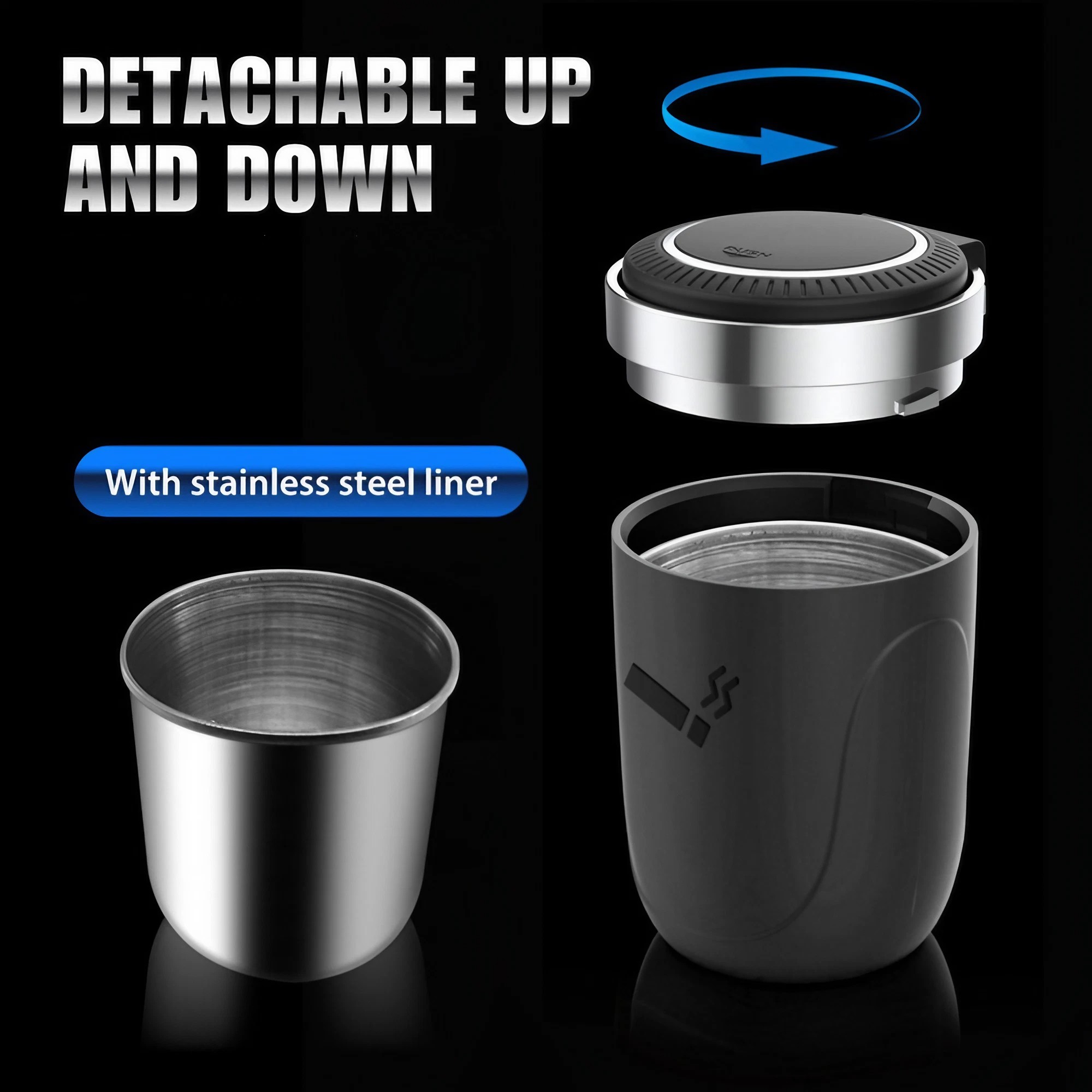 Car Ashtray With Led Light Smo - Interior Photography Lighting review and price