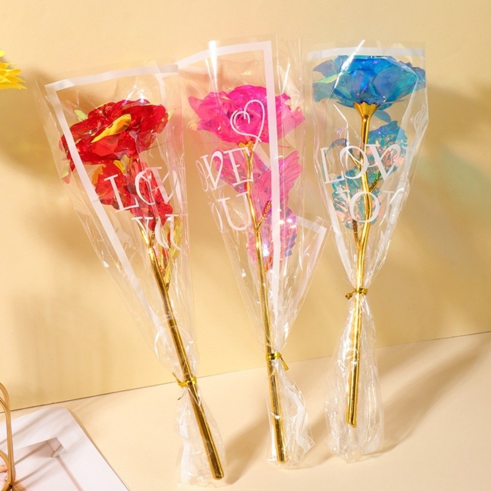 Glowing Gold Foil Rose Flower  - Photography Lighting Simulation review and price