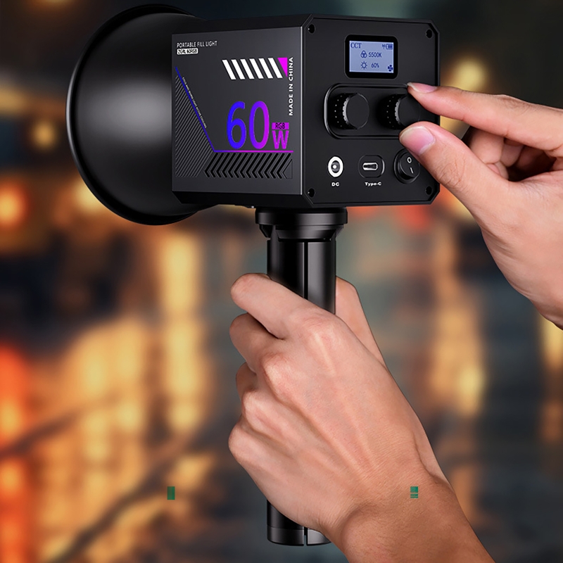 60W RGB Video Light Portable L - Photography Lighting Meter review and price