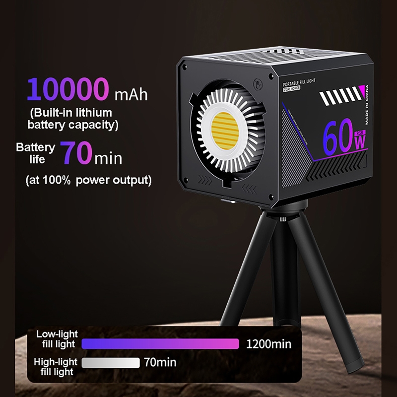 60W RGB Video Light Portable L - Photography Lighting Meter review and price