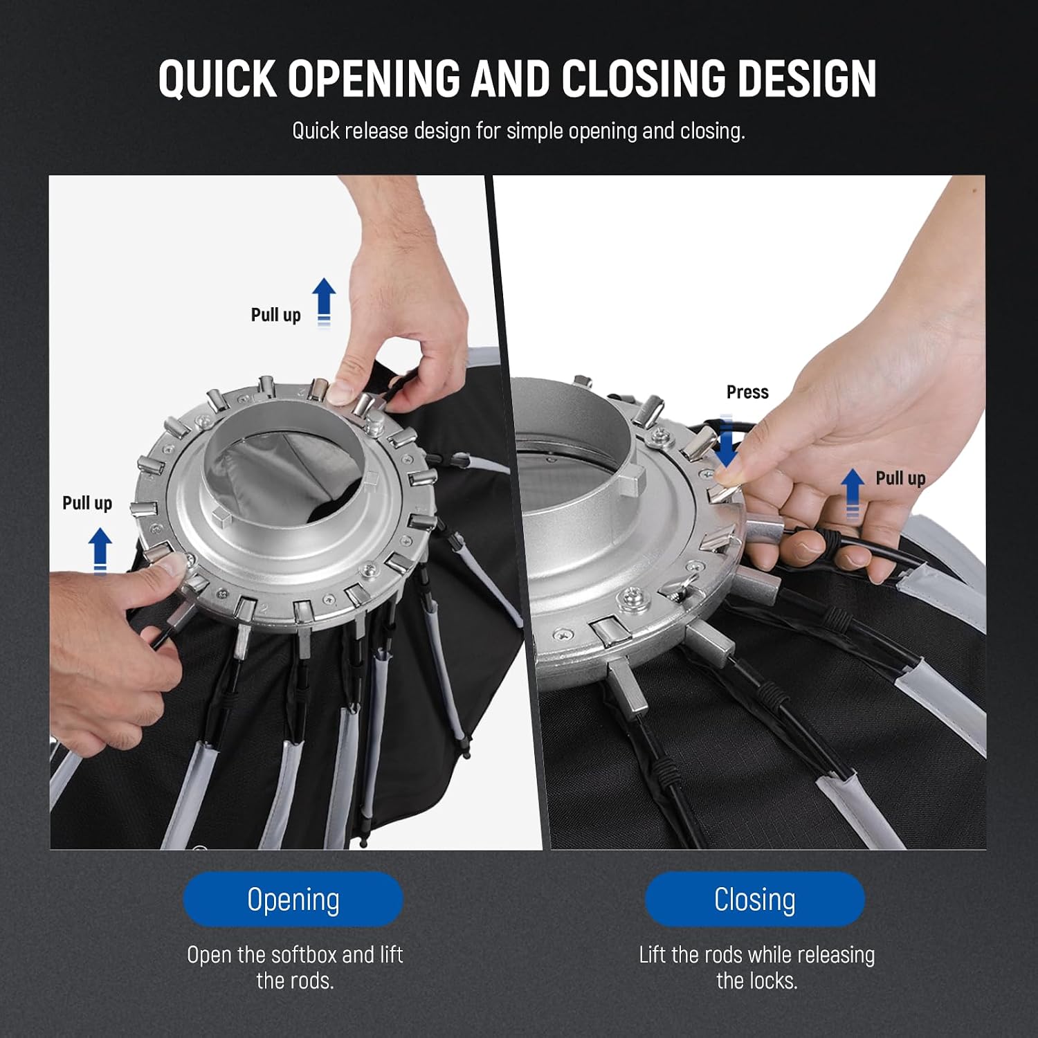 Parabolic Softbox with Bowens  - Photography Lighting Mount review and price