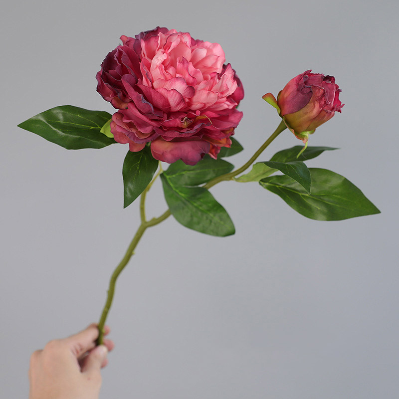1PC Retro 2 Head Peony Simulat - Photography Lighting Simulation review and price