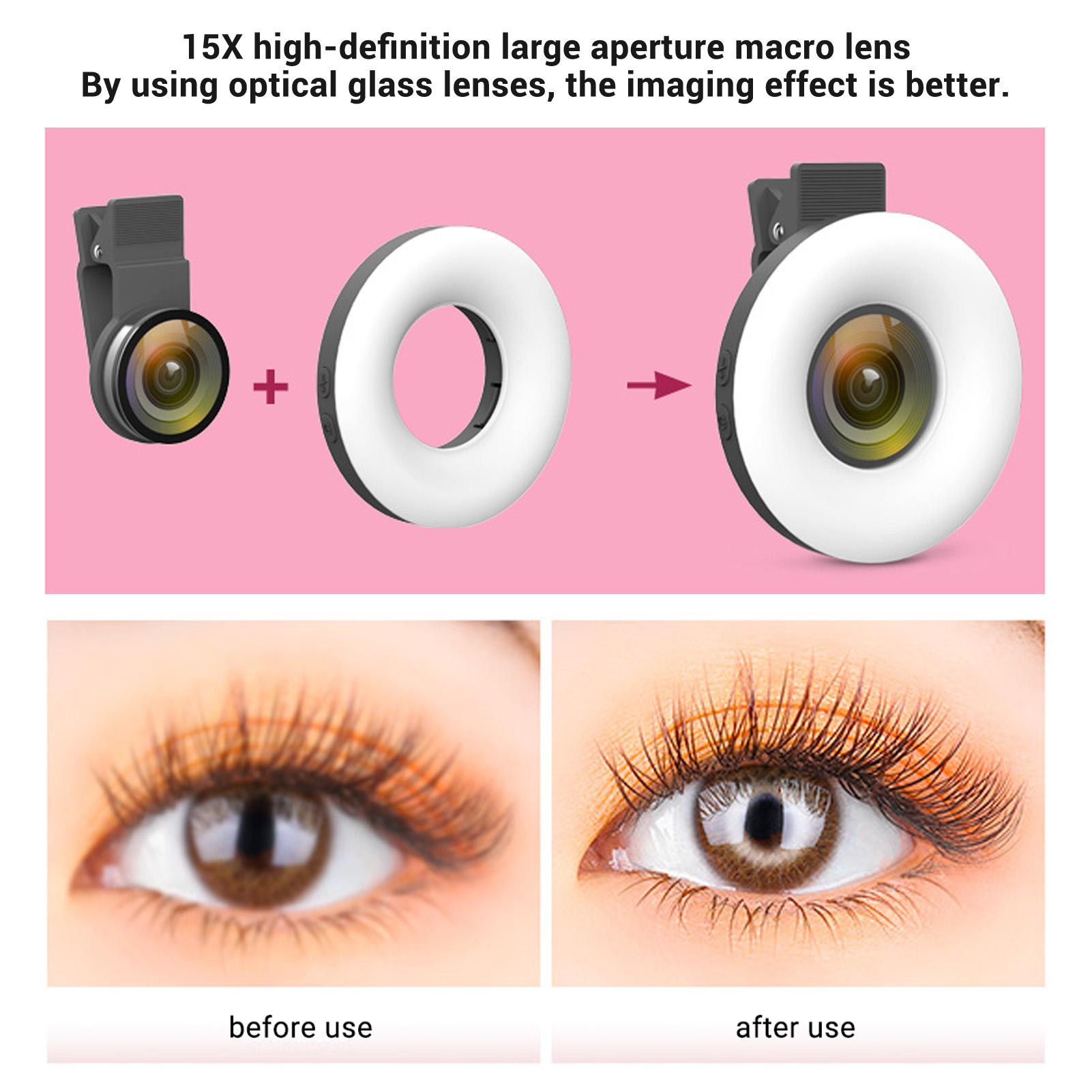 Phone LED  Light 15X Macro Len - Macro Photography Led Lighting review and price